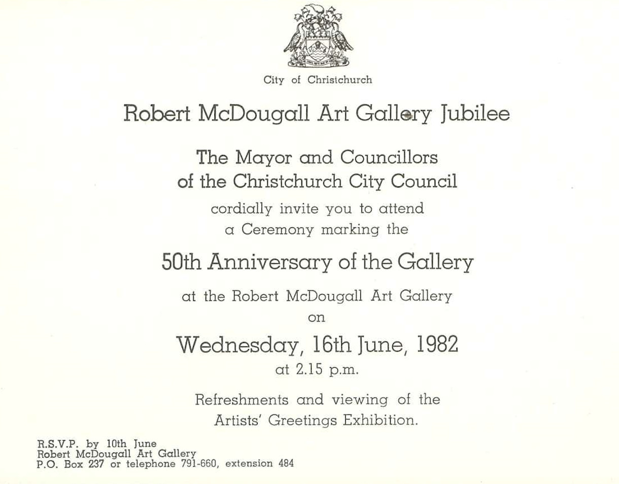 <p>Robert McDougall Art Gallery Jubilee Exhibtion</p>