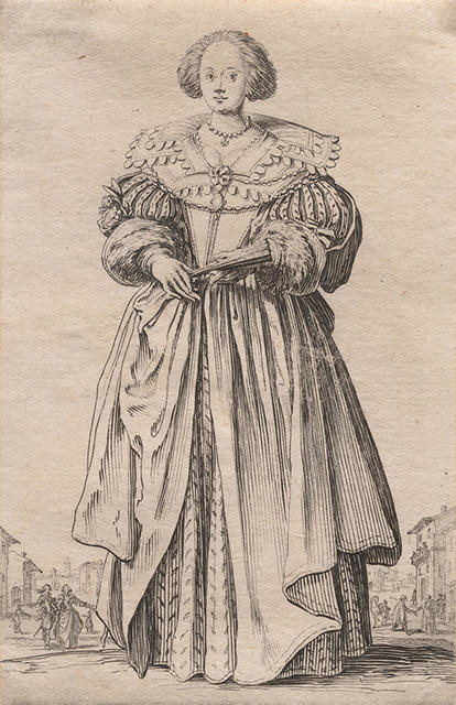 La Dame à l'Eventail (The Lady with a Fan), from La Noblesse de Lorraine (The Nobility of Lorraine)