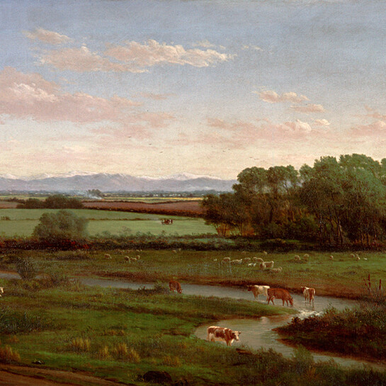 John Gibb From the Foot of the Hills1886Oil on canvasChristchurch Art Gallery Foundation Collection, purchased 1996