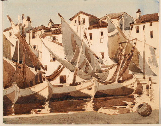 Moroccan Harbour Scene