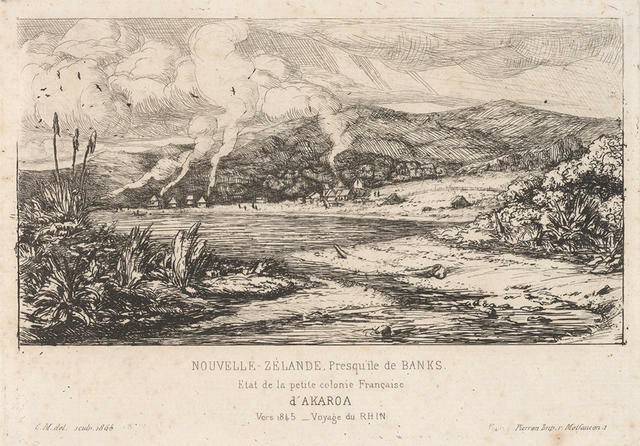 Etat de la petite colonie française d'Akaroa