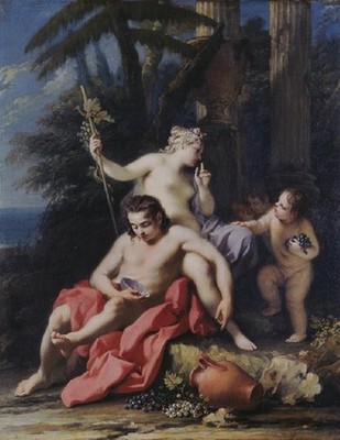 Jacopo Amigoni Bacchus and Ariadne. Oil on canvas. Collection of Christchurch Art Gallery Te Puna o Waiwhetū, presented by the Neave family 1932