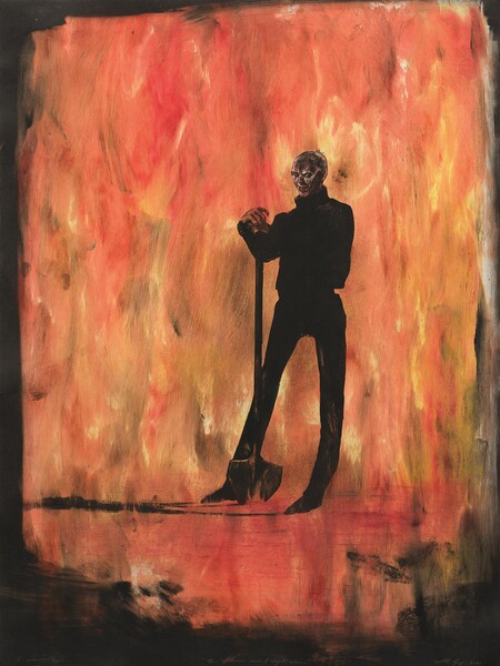 Jason Greig The Southern Man III (slight return) 2011. Monoprint Courtesy of the artist and Hamish McKay