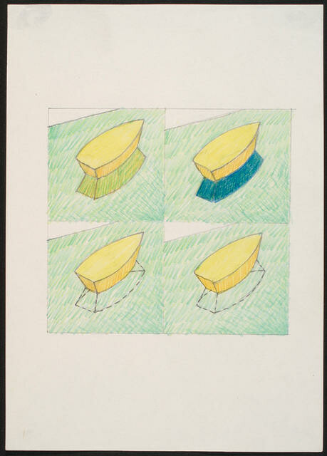 Seascape - documentation: preparatory drawing