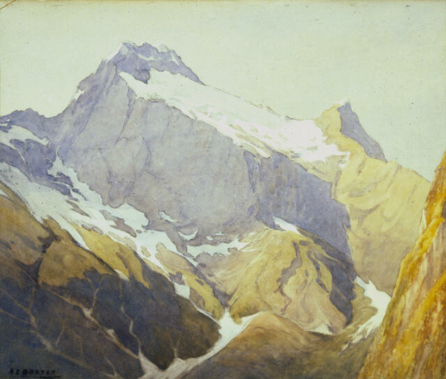 Mount Elliott And Jervois Glacier From McKinnon Pass