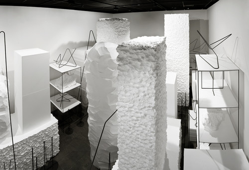 Peter Robinson Cache 2011. Polystyrene, steel. Courtesy the artist and Sue Crockford Gallery, Auckland