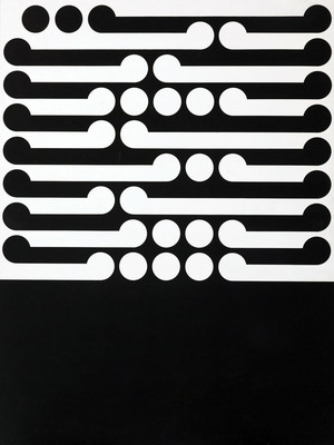 Gordon Walters Te Whiti 1964. Enamel on hardboard. Private Collection, Auckland. Courtesy of the Gordon Walters Estate