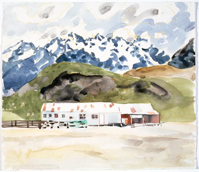 The woolshed and the Remarkables